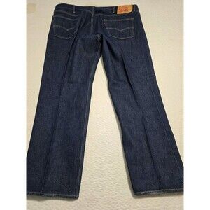 LEVI Vintage STRAUSS Men 501 Original Riverted Denim Jean Wide-leg Dark Blue